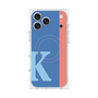 プレミアムスクエアケース with MagSafe［ オリジナル - initial color line - K blue ］