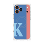 プレミアムスクエアケース with MagSafe［ オリジナル - initial color line - K blue ］