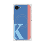 プレミアムスクエアケース with MagSafe［ オリジナル - initial color line - K blue ］