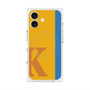 プレミアムスクエアケース with MagSafe［ オリジナル - initial color line - K orange ］