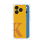 プレミアムスクエアケース with MagSafe［ オリジナル - initial color line - K orange ］