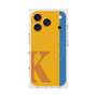 プレミアムスクエアケース with MagSafe［ オリジナル - initial color line - K orange ］