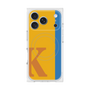 プレミアムスクエアケース with MagSafe［ オリジナル - initial color line - K orange ］
