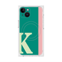 プレミアムスクエアケース with MagSafe［ オリジナル - initial color line - K green ］