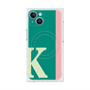 プレミアムスクエアケース with MagSafe［ オリジナル - initial color line - K green ］