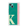 プレミアムスクエアケース with MagSafe［ オリジナル - initial color line - K green ］