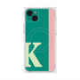プレミアムスクエアケース with MagSafe［ オリジナル - initial color line - K green ］