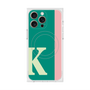 プレミアムスクエアケース with MagSafe［ オリジナル - initial color line - K green ］