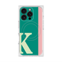 プレミアムスクエアケース with MagSafe［ オリジナル - initial color line - K green ］