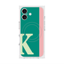 プレミアムスクエアケース with MagSafe［ オリジナル - initial color line - K green ］