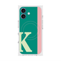 プレミアムスクエアケース with MagSafe［ オリジナル - initial color line - K green ］