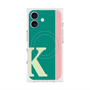 プレミアムスクエアケース with MagSafe［ オリジナル - initial color line - K green ］