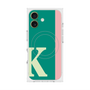 プレミアムスクエアケース with MagSafe［ オリジナル - initial color line - K green ］
