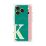 プレミアムスクエアケース with MagSafe［ オリジナル - initial color line - K green ］