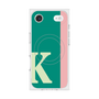 プレミアムスクエアケース with MagSafe［ オリジナル - initial color line - K green ］