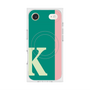 プレミアムスクエアケース with MagSafe［ オリジナル - initial color line - K green ］
