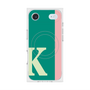 プレミアムスクエアケース with MagSafe［ オリジナル - initial color line - K green ］