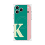 プレミアムスクエアケース with MagSafe［ オリジナル - initial color line - K green ］