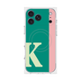 プレミアムスクエアケース with MagSafe［ オリジナル - initial color line - K green ］