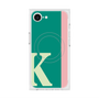 プレミアムスクエアケース with MagSafe［ オリジナル - initial color line - K green ］