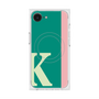 プレミアムスクエアケース with MagSafe［ オリジナル - initial color line - K green ］