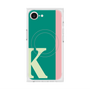 プレミアムスクエアケース with MagSafe［ オリジナル - initial color line - K green ］