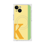プレミアムスクエアケース with MagSafe［ オリジナル - initial color line - K yellow ］