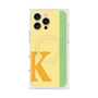 プレミアムスクエアケース with MagSafe［ オリジナル - initial color line - K yellow ］