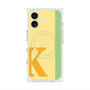 プレミアムスクエアケース with MagSafe［ オリジナル - initial color line - K yellow ］