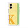プレミアムスクエアケース with MagSafe［ オリジナル - initial color line - K yellow ］