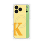 プレミアムスクエアケース with MagSafe［ オリジナル - initial color line - K yellow ］