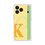 プレミアムスクエアケース with MagSafe［ オリジナル - initial color line - K yellow ］