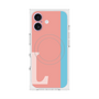 プレミアムスクエアケース with MagSafe［ オリジナル - initial color line - L pink ］