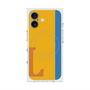 プレミアムスクエアケース with MagSafe［ オリジナル - initial color line - L orange ］