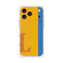 プレミアムスクエアケース with MagSafe［ オリジナル - initial color line - L orange ］