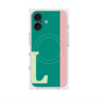 プレミアムスクエアケース with MagSafe［ オリジナル - initial color line - L green ］