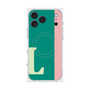 プレミアムスクエアケース with MagSafe［ オリジナル - initial color line - L green ］
