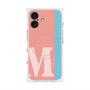 プレミアムスクエアケース with MagSafe［ オリジナル - initial color line - M pink ］