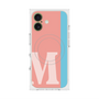 プレミアムスクエアケース with MagSafe［ オリジナル - initial color line - M pink ］