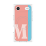 プレミアムスクエアケース with MagSafe［ オリジナル - initial color line - M pink ］