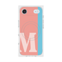 プレミアムスクエアケース with MagSafe［ オリジナル - initial color line - M pink ］