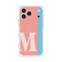 プレミアムスクエアケース with MagSafe［ オリジナル - initial color line - M pink ］