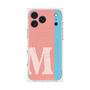 プレミアムスクエアケース with MagSafe［ オリジナル - initial color line - M pink ］