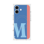 プレミアムスクエアケース with MagSafe［ オリジナル - initial color line - M blue ］