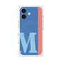 プレミアムスクエアケース with MagSafe［ オリジナル - initial color line - M blue ］