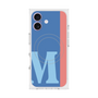 プレミアムスクエアケース with MagSafe［ オリジナル - initial color line - M blue ］