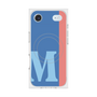 プレミアムスクエアケース with MagSafe［ オリジナル - initial color line - M blue ］