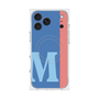 プレミアムスクエアケース with MagSafe［ オリジナル - initial color line - M blue ］
