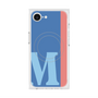 プレミアムスクエアケース with MagSafe［ オリジナル - initial color line - M blue ］