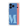 プレミアムスクエアケース with MagSafe［ オリジナル - initial color line - M blue ］